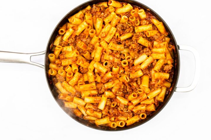 Lamb Ragu with Rigatoni & Ricotta - Love & Good Stuff